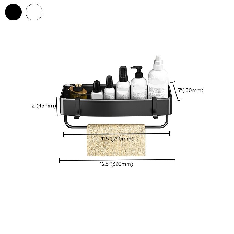 Sandsberg | Modernes Schwarz-Weiß-Metall-Badehardware-Set Bade-Regal Badezimmer-Hardware-Set