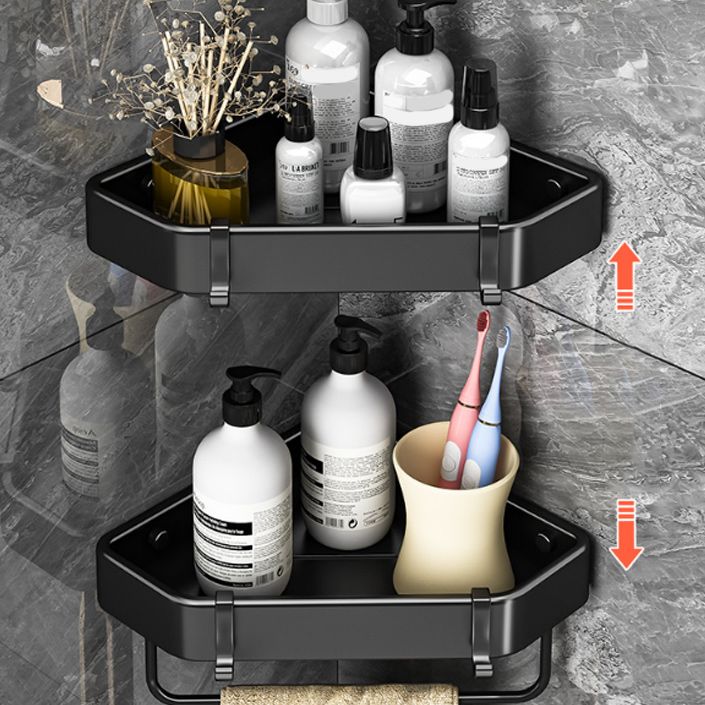 Sandsberg | Modernes Schwarz-Weiß-Metall-Badehardware-Set Bade-Regal Badezimmer-Hardware-Set