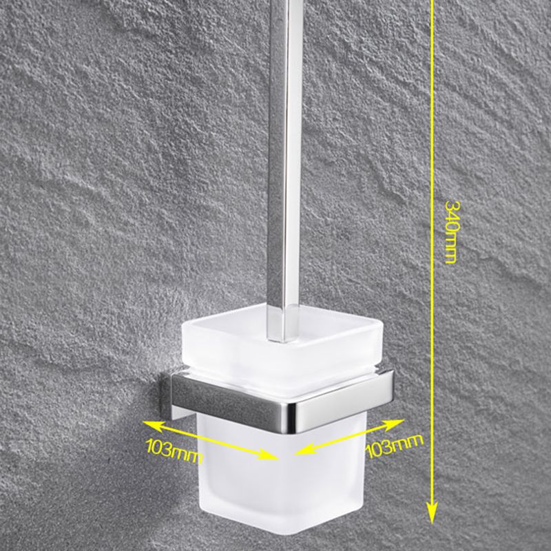 Sandsberg | 5-teilige moderne Badezimmeraccessoires als Einzelstück oder im Set Poliertes Chrom Badezimmer Set