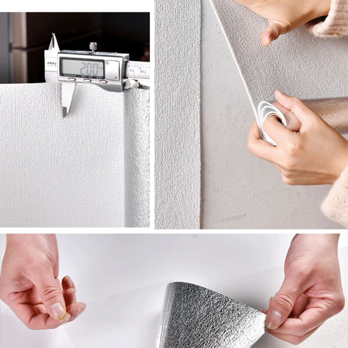 Sandsberg | Modern Pearl Wainscoting Flax Wandzugangspanel Selbstklebende Wandpaneele