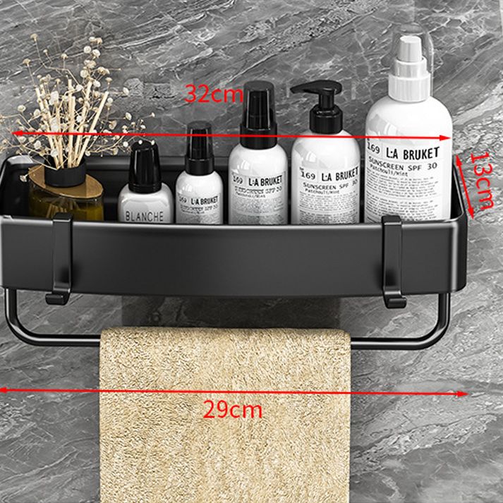 Sandsberg | Modernes Schwarz-Weiß-Metall-Badehardware-Set Bade-Regal Badezimmer-Hardware-Set