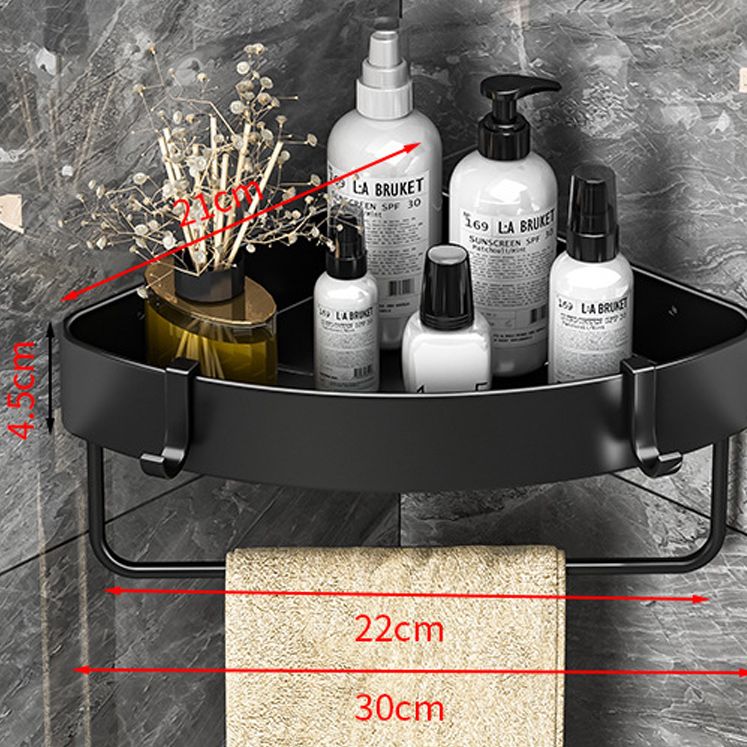 Sandsberg | Modernes Schwarz-Weiß-Metall-Badehardware-Set Bade-Regal Badezimmer-Hardware-Set
