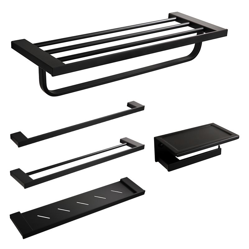 Sandsberg | Traditionelles Badezimmerzubehör Hardware-Set in schwarzem Metall