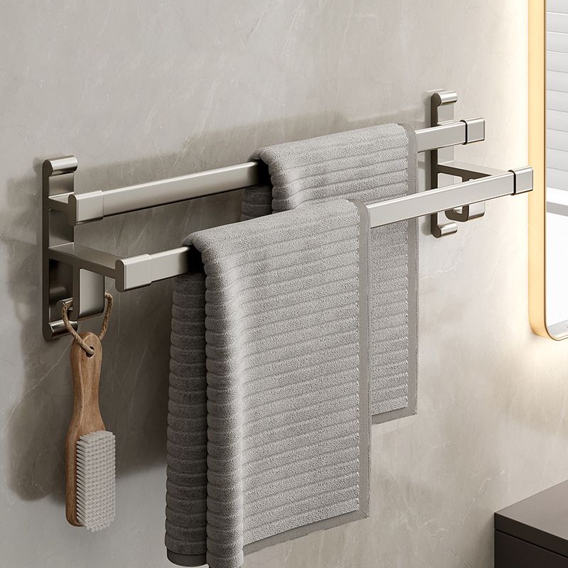 Sandsberg | Graues Badezimmer Zubehör Set Zeitgenössischer Stil Aluminium Handtuchstange