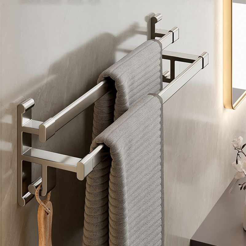 Sandsberg | Graues Badezimmer Zubehör Set Zeitgenössischer Stil Aluminium Handtuchstange