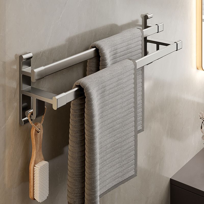 Sandsberg | Graues Badezimmer Zubehör Set Zeitgenössischer Stil Aluminium Handtuchstange