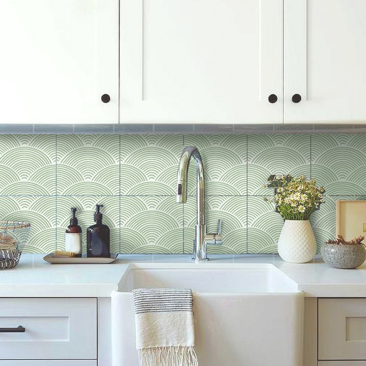 Sandsberg | Modern Mosaic Tile Peel and Stick Tile Pvc Kitchen Backsplash Peel and Stick Wall Tile