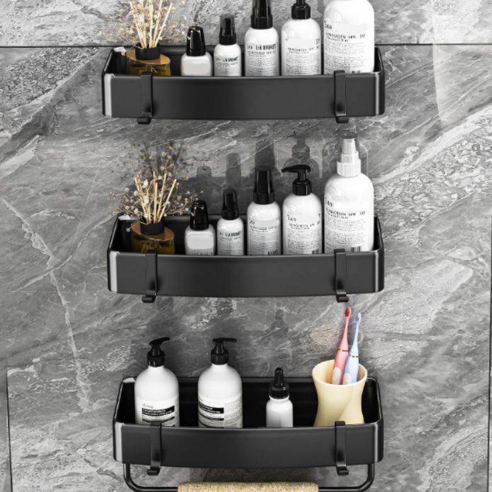Sandsberg | Modernes Schwarz-Weiß-Metall-Badehardware-Set Bade-Regal Badezimmer-Hardware-Set