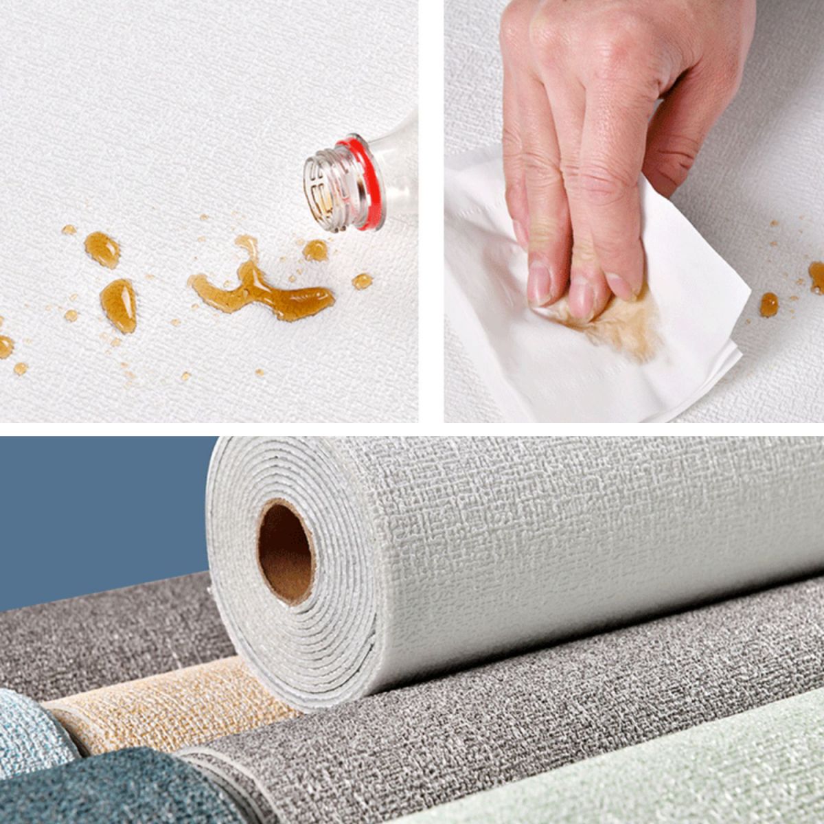 Sandsberg | Modern Pearl Wainscoting Flax Wandzugangspanel Selbstklebende Wandpaneele