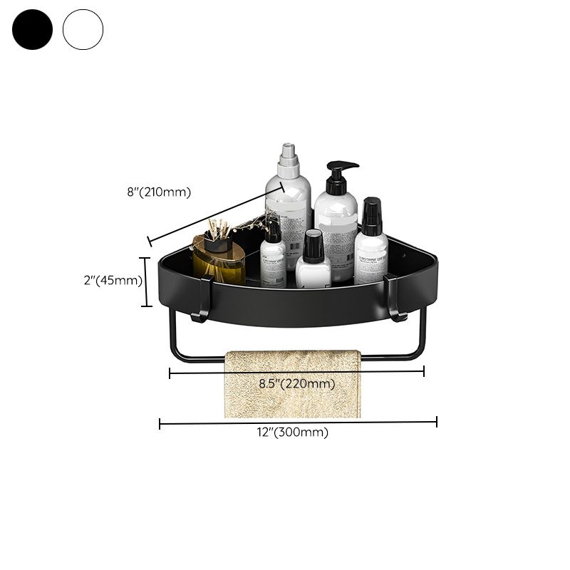 Sandsberg | Modernes Schwarz-Weiß-Metall-Badehardware-Set Bade-Regal Badezimmer-Hardware-Set