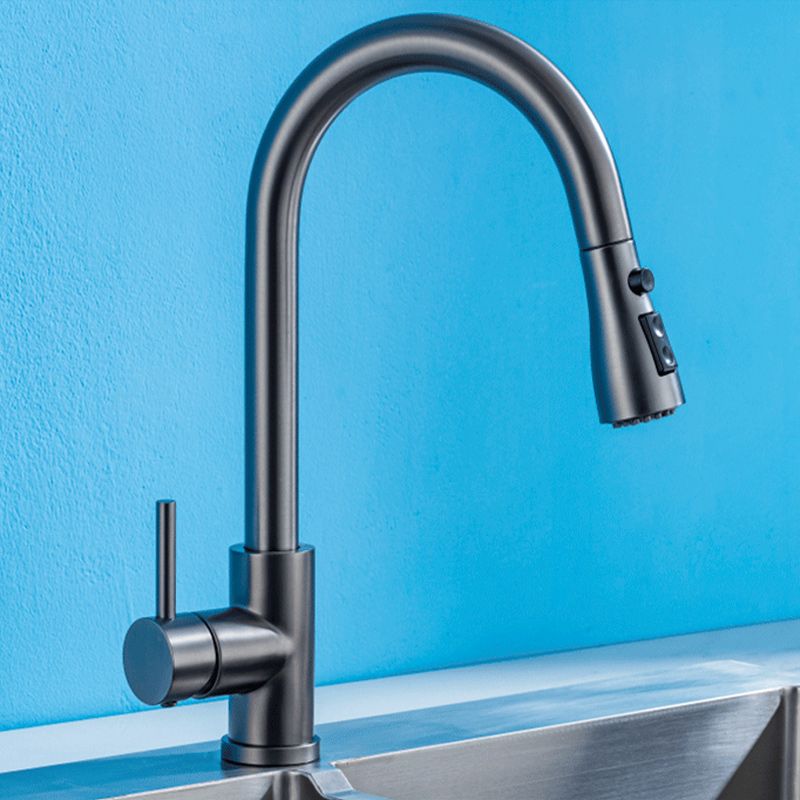 Sandsberg | Moderner Stil Ausziehbarer Spülbecken Wasserhahn Einhand Edelstahl Spülbecken Wasserhahn