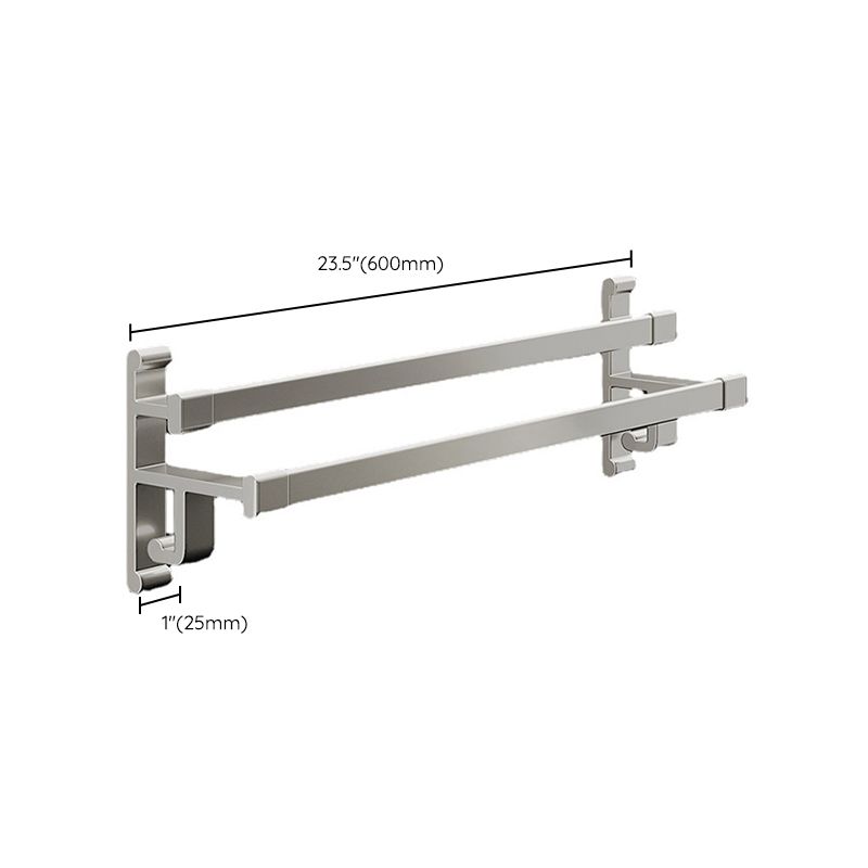 Sandsberg | Graues Badezimmer Zubehör Set Zeitgenössischer Stil Aluminium Handtuchstange
