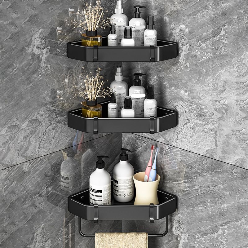 Sandsberg | Modernes Schwarz-Weiß-Metall-Badehardware-Set Bade-Regal Badezimmer-Hardware-Set