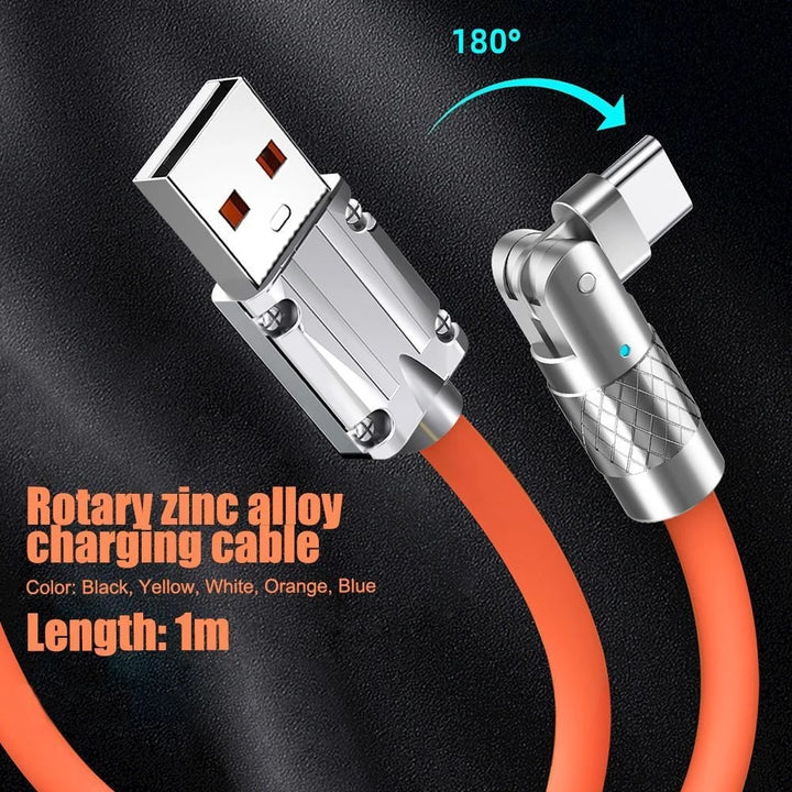 FlexCharge™ 180° drehendes Schnelllade-Kabel