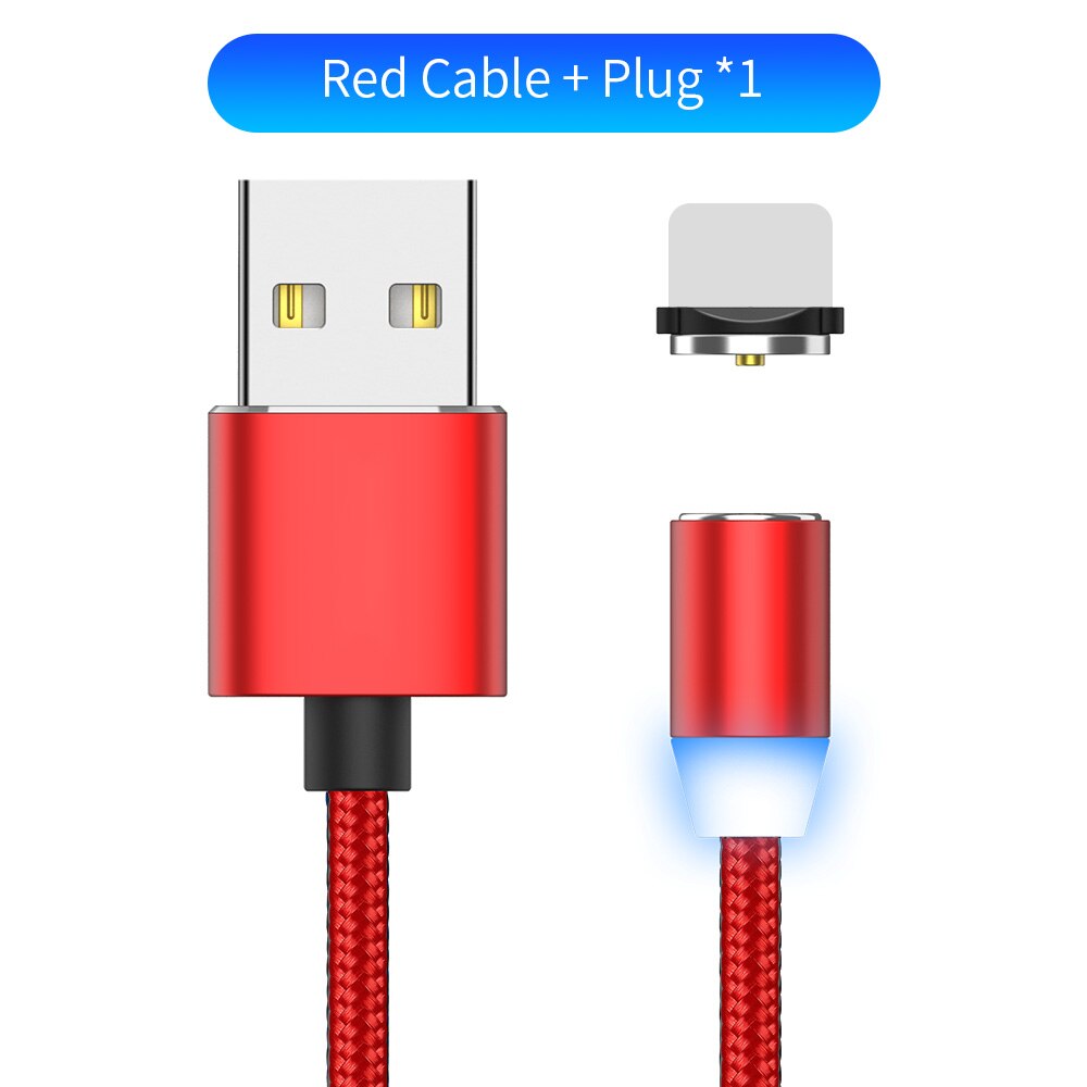 Kompatibel mit Apple, YBD 1m magnetisches LED-Ladekabel