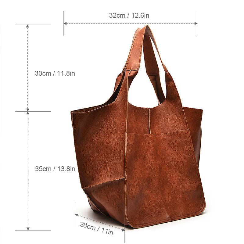 Übergroße Weekender-Handtaschen Aus Leder