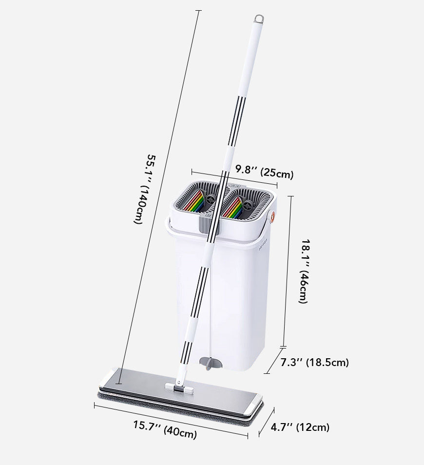 Flacher Bodenwischer und Eimer-Set aus Bleilegierung Z144