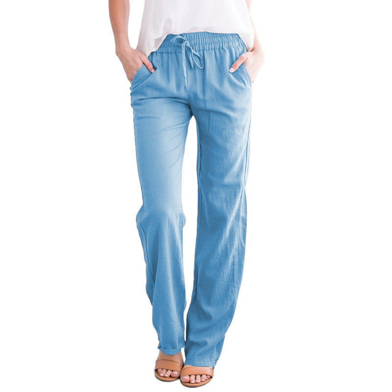 Lockere, bequeme Damen-Hose aus Leinen und Baumwolle🥰Kaufen Sie 2 Stück versandkostenfrei