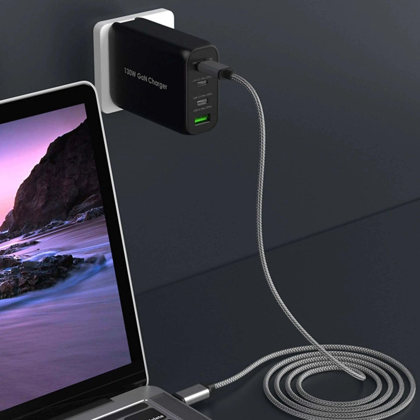 130 W GaN USB C Ladegerät