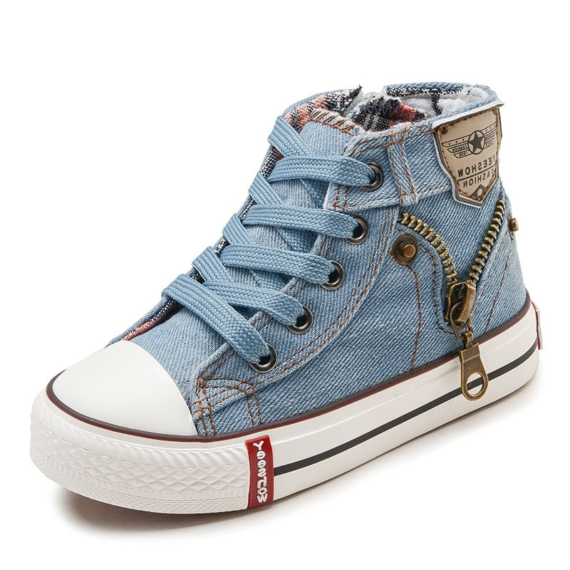 Kinder Casual Schuhe Jungen Mädchen Sport Schuhe Atmungs Denim Sneakers Kinder Canvas Schuhe Baby Stiefel