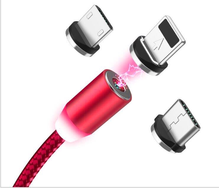 Kompatibel mit Apple, YBD 1m magnetisches LED-Ladekabel