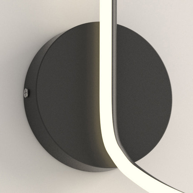 Moderne Minimalistische Spiral Aluminium Eisen LED Wandleuchte Für Schlafzimmer