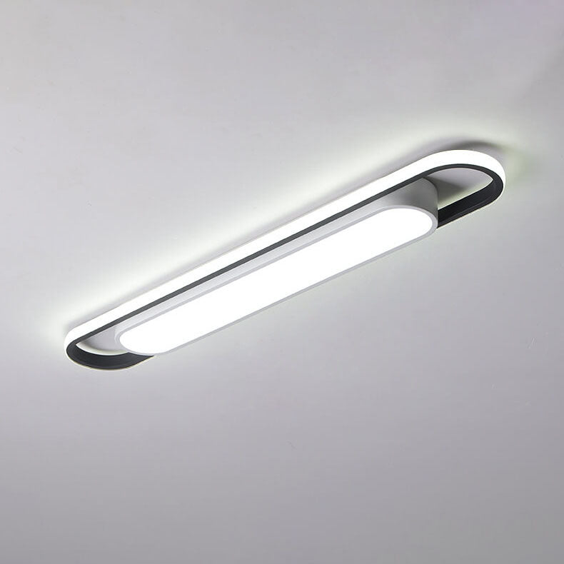nordische geometrische rechteckige akrylpulver beschichtete LED-Deckenleuchte