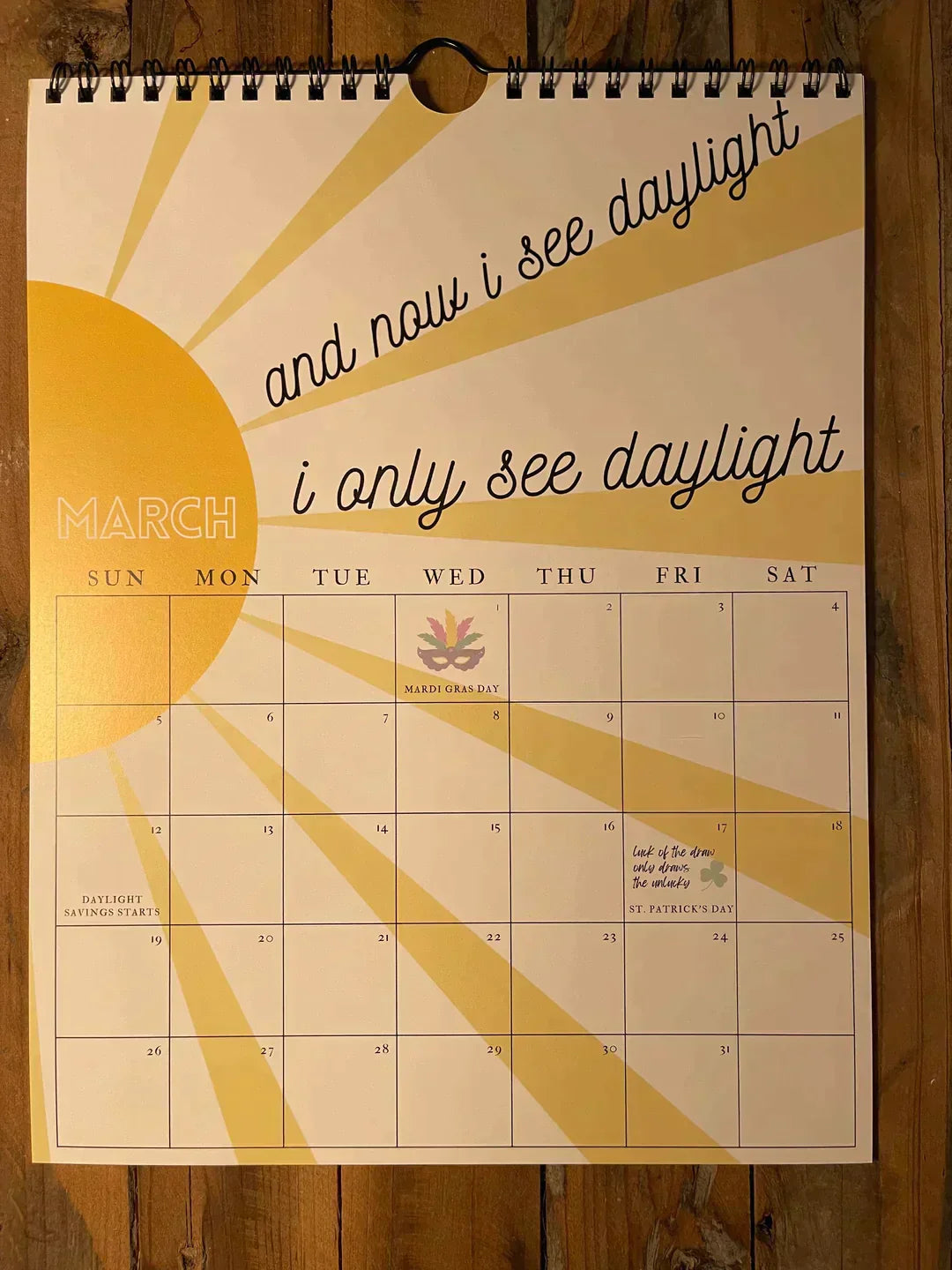 2025 TS Songtexte Wandkalender