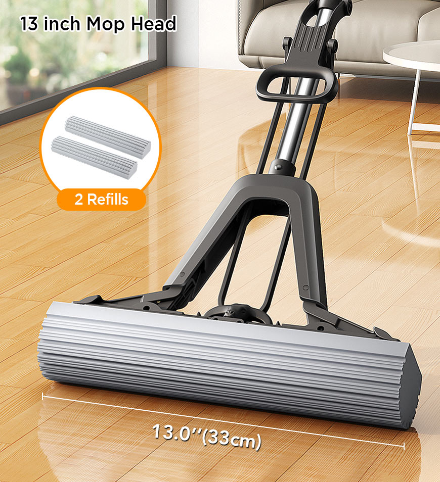 Ein-Klick-Presse-Freisprech-Waschschwamm-Mops Z169