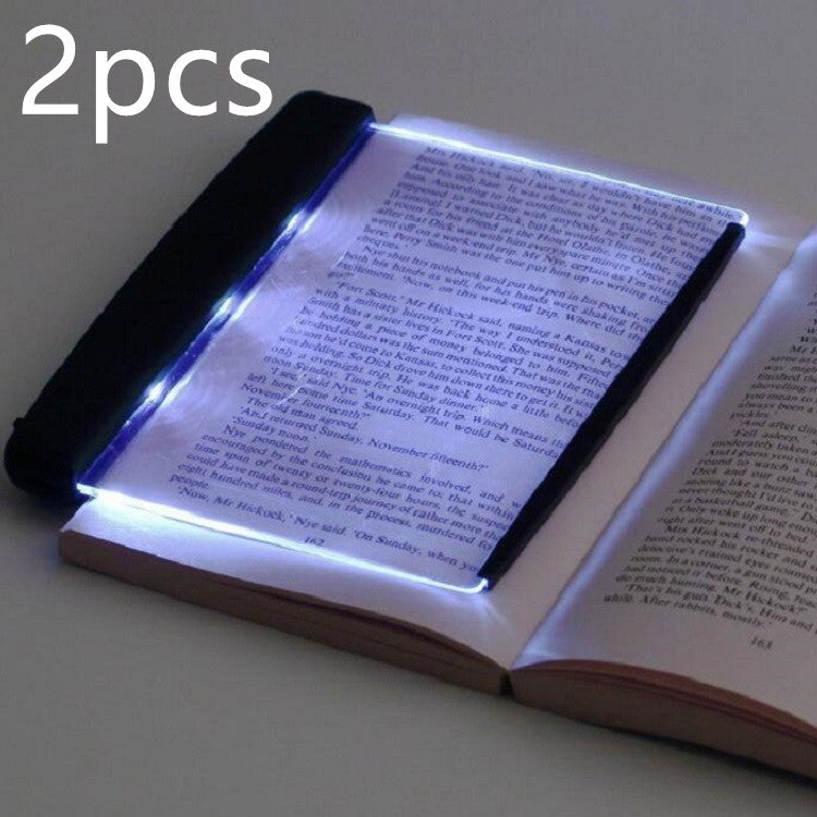 Leselampe aus Plexiglas mit LED und Lesezeichen