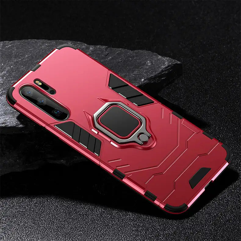 Schutzhülle für Huawei Panzer Design (Drehbarer Ringhalter)