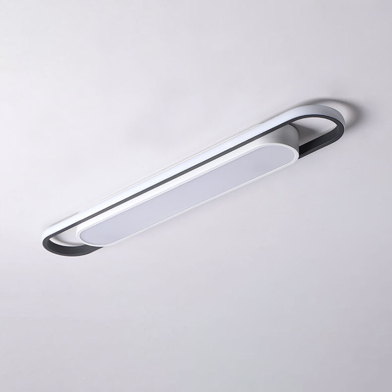 nordische geometrische rechteckige akrylpulver beschichtete LED-Deckenleuchte