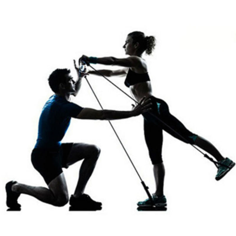 Sandsberg | 8-in-1 tragbares Pilates-Bar-Set mit Widerstandsband, Fußschlaufe, ideal für das Ganzkörper-Workout zu Hause, im Fitnessstudio, Gewichtheben