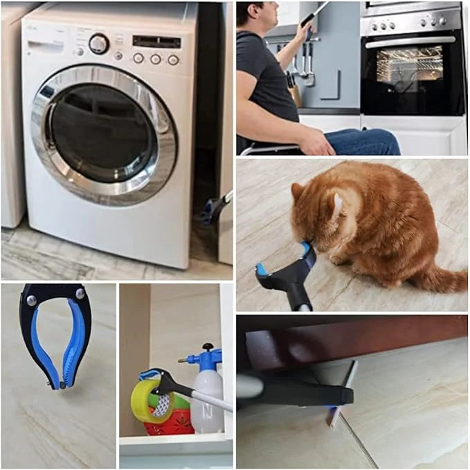 Faltbarer Greifer mit 360° drehbarem Clip