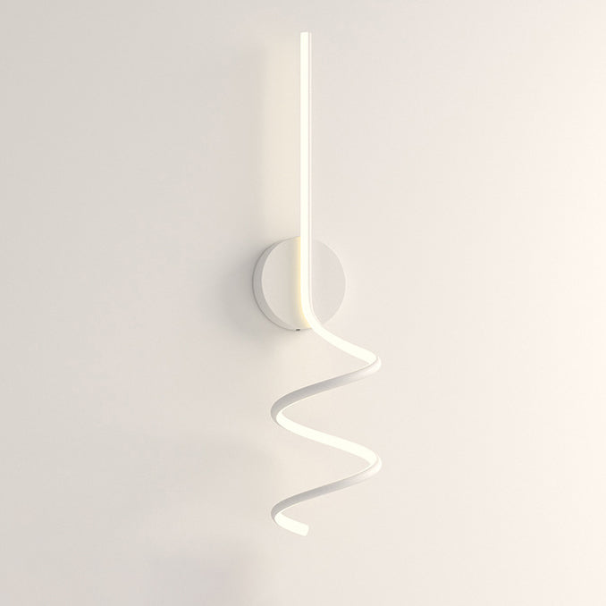 Moderne Minimalistische Spiral Aluminium Eisen LED Wandleuchte Für Schlafzimmer