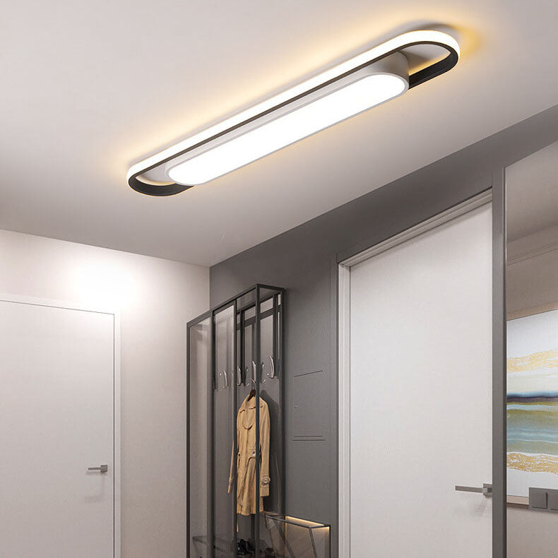 nordische geometrische rechteckige akrylpulver beschichtete LED-Deckenleuchte