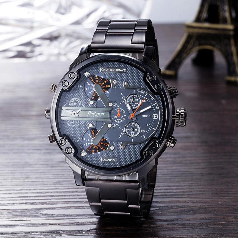 Edelstahl Chronograph Quarz Uhr
