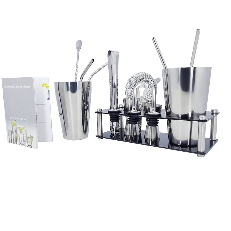 15 Stück Cocktail Shaker Edelstahl Wein Shaker Mixer Bar
