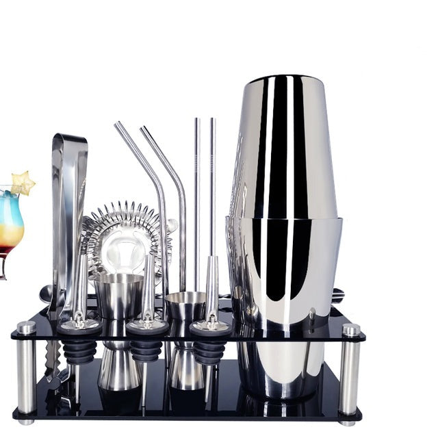 15 Stück Cocktail Shaker Edelstahl Wein Shaker Mixer Bar