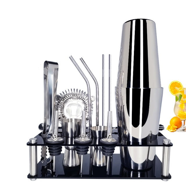15 Stück Cocktail Shaker Edelstahl Wein Shaker Mixer Bar