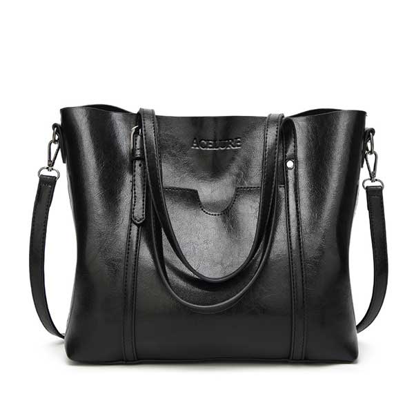 Damen Leder Luxus Schultertasche