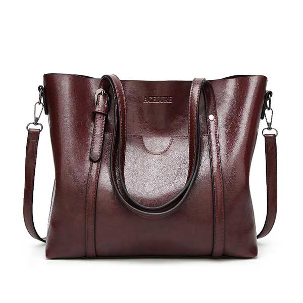 Damen Leder Luxus Schultertasche