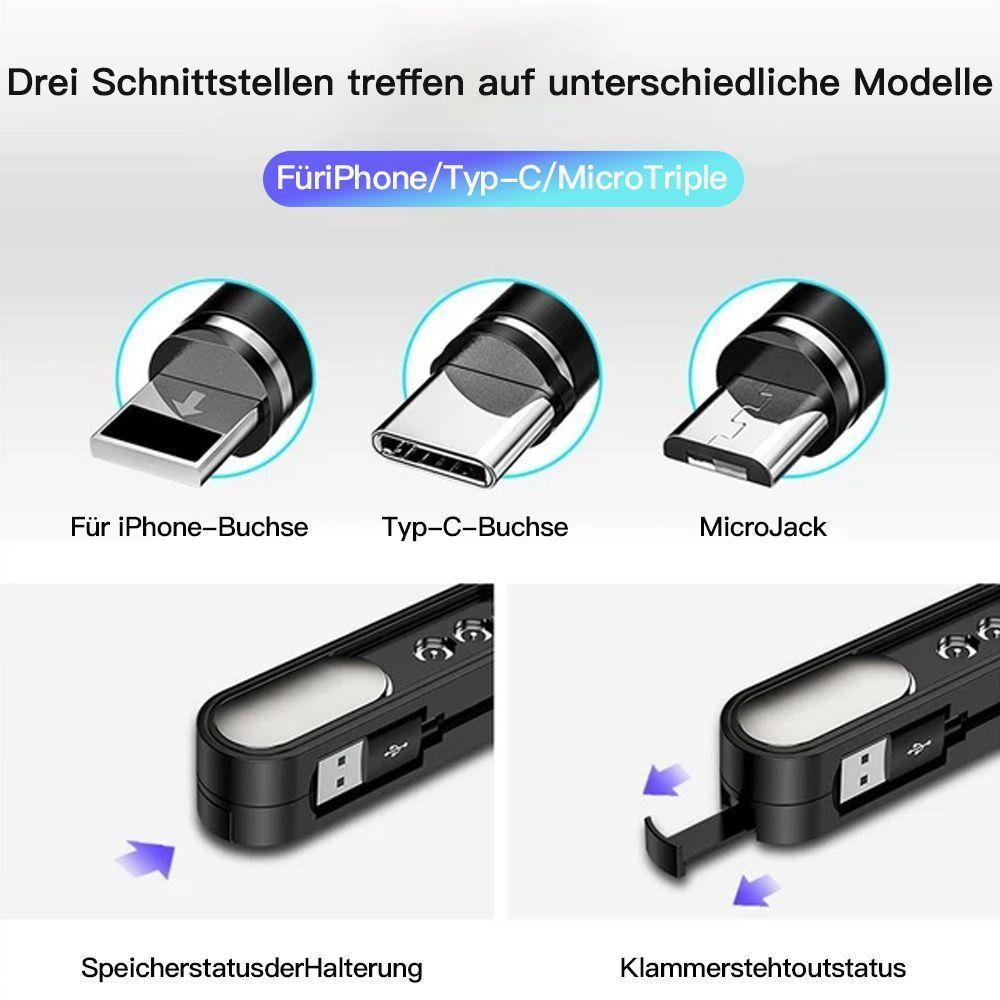 Schickplatz 3-in-1 magnetisches tragbares Ladekabel