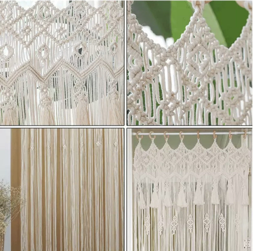 Böhmische handgewebte Wandteppiche, Trennwand, böhmische Hochzeit, Hintergrund, hängender Vorhang, Vorhangdekoration