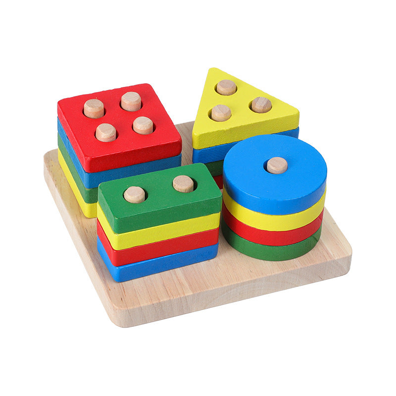 Verschiedenes Holz Spielzeug Motorik Bunt Baby