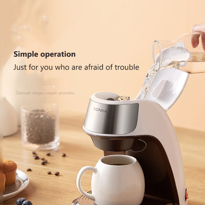 Vollautomatische Kaffeemaschine Home Office Mini Amerikanisch Klein Tragbare Kaffeemaschine