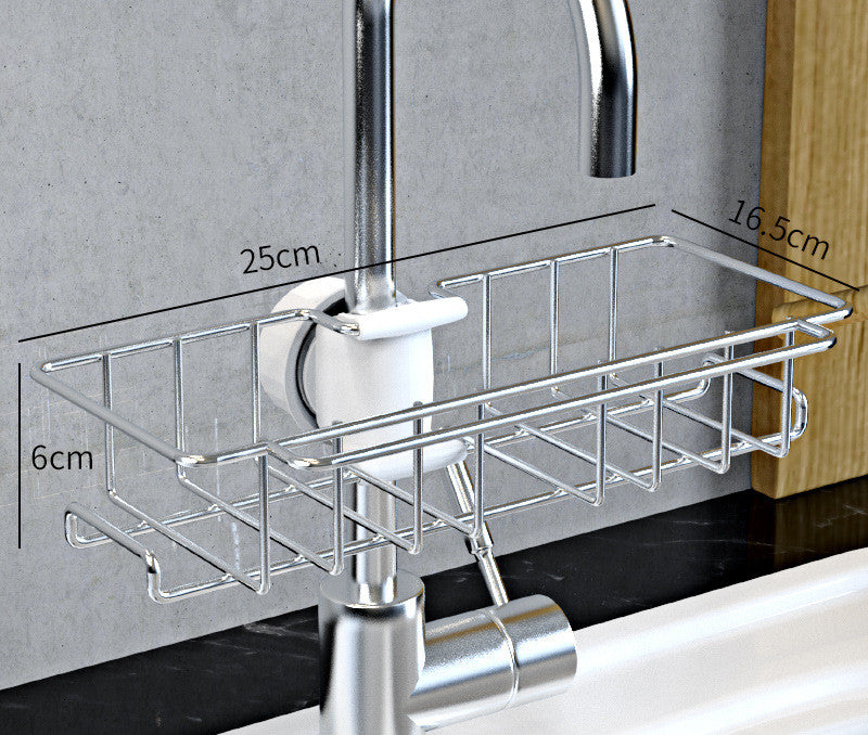 Edelstahl Spüle Aufbewahrung Rack Küche Badezimmer Wasserhahn