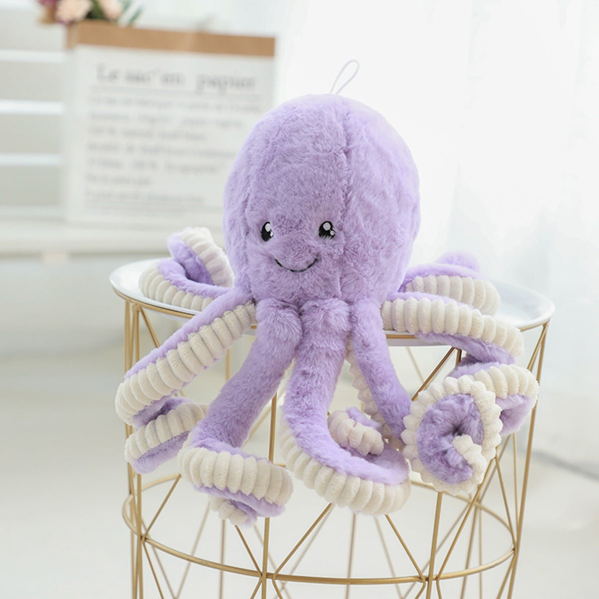 Lieblicher Simulations-Oktopus-Anhänger Plüschspielzeug Weiches Tier Wohnaccessoires Süße Puppen Kinder Geschenke
