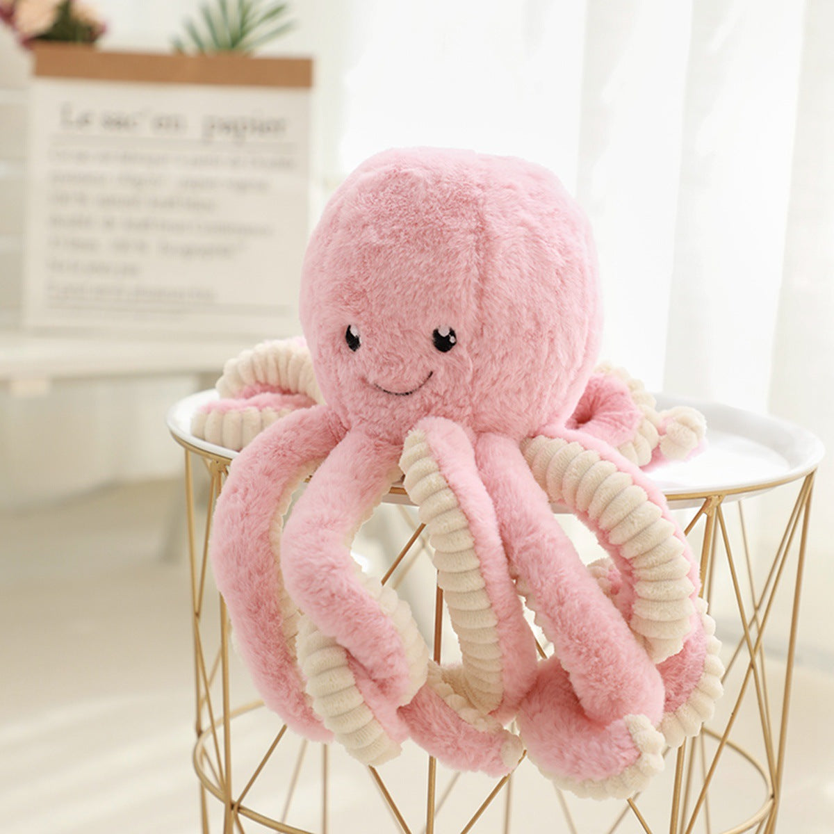 Lieblicher Simulations-Oktopus-Anhänger Plüschspielzeug Weiches Tier Wohnaccessoires Süße Puppen Kinder Geschenke