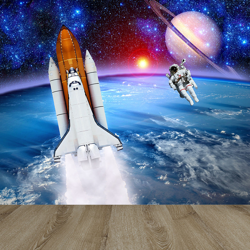 Großes Space Shuttle Wandbild Tapete Dekorative fiktive Wohnzimmertapete
